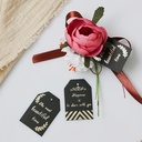 Luxe Labels Zwart met goud opdrukHappiness is to share 48st 