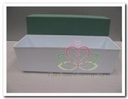 SMALL BASIN 20 cm lang. Wit of Groen  - 386 wit per stuk