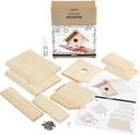 DIYkit Pakket Hobbyset Vogelhuis maken met duidelijke instructie