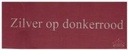 Donkerrood 70 mm met zilver opdruk ca. 80 cm - Met liefde gegeven 