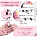 Hart van Epoxy met Bloem I have an Angel in Heaven I call her Mom 10*1 cm Persoonlijk aandenken