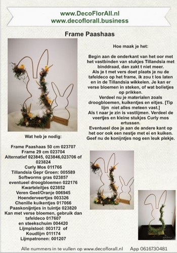 Metalen frame Haas hangend oor op voet 40 cm Geel Metal Bunny