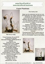 Metalen frame Haas hangend oor op voet 40 cm Geel Metal Bunny