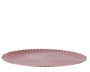 Onderbord parelmoer roze 33 cm rond kunststof