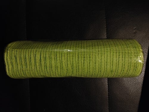Decomesh Metallic Limoengroen 26 cm rol 9 meter voor kransen en inpakken