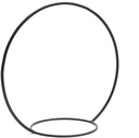 Metalen frame Ring met ring Zwart ca. 50 cm