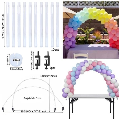 Verstelbare tafel ballonnenboog incl. accessoires excl. ballonnen