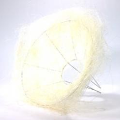 Boekethouder Sisal rond los Gebleekt 20 cm