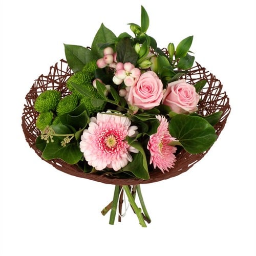 Boekethouder Twist Papier Bruin excl. decoratie 20 cm