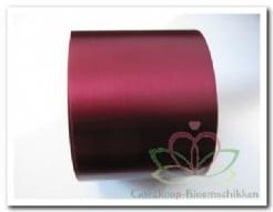 Bedrukt lint Onuitwisbaar is onze herinnering aan jou Donkerrood met Zilveren opdruk 70 mm 80 cm
