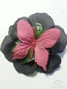 Polscorsage Angela Vlinder Zwart Fuchsia Simply klaar