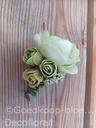 Corsage Ranonkel CRR 920 Cool Groen Olijf Creme Maatwerk
