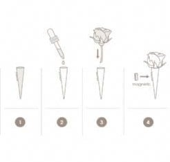 Corsagehouder Boutonnière Flowerdarte Zwart per stuk