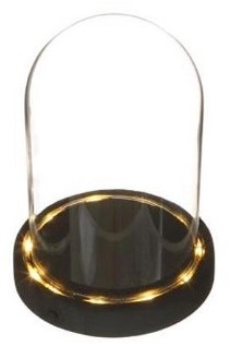 Stolp met led verlichting Black Bell diameter 12 cm hoogte 16.5 cm