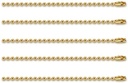 Ketting voor bv Sleutelhanger Goudkleur / set van 5 voor Epoxy Resin