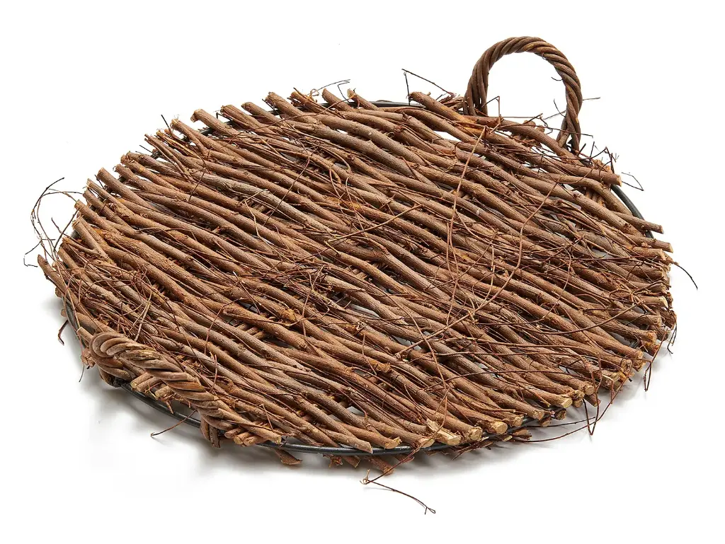 Dienblad Twiggy Natuur  Rond  37 cm  