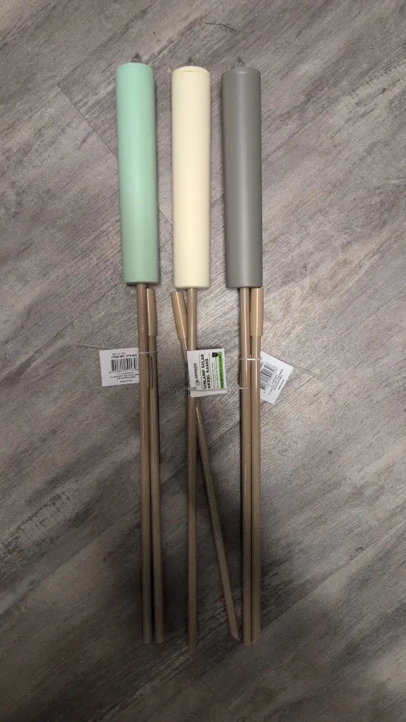 LED Fakkel Solar Pastel 97 cm -3 verschillende Sfeervolle Tuinverlichting op Zonne-energie Set van 3 