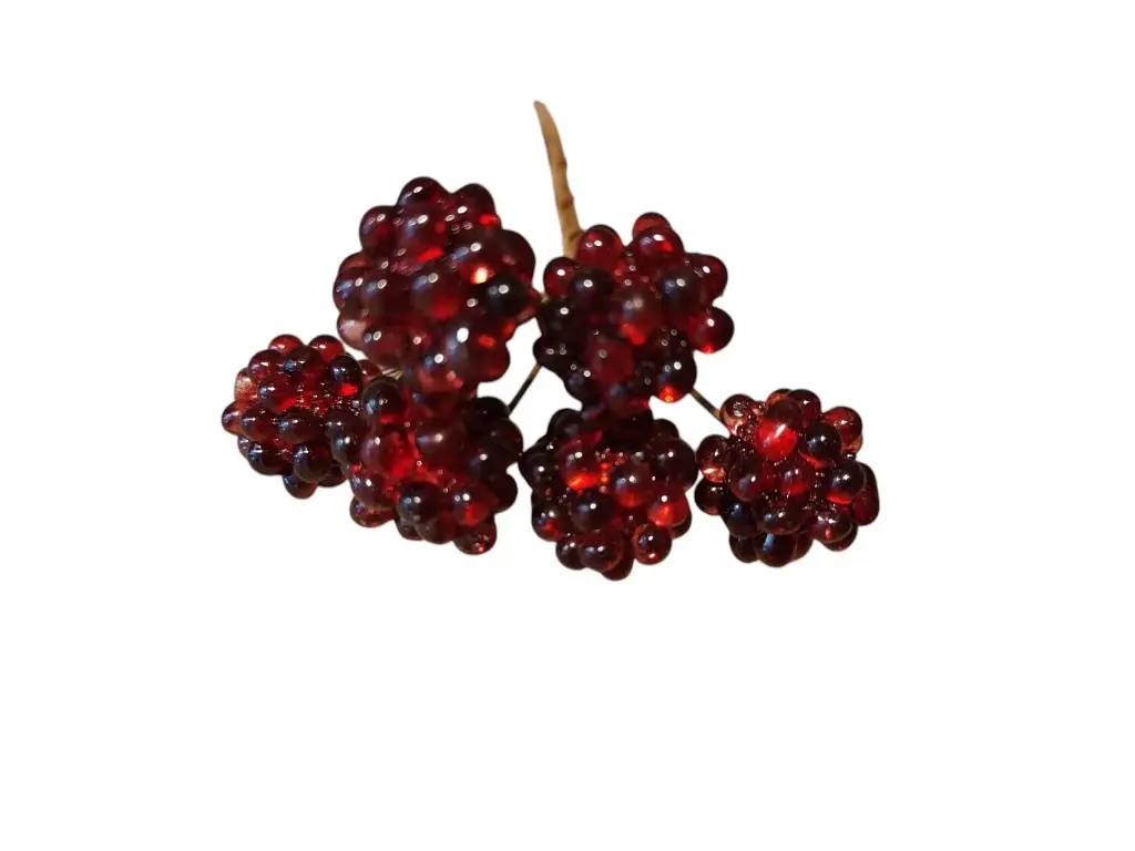 Bramen kunstbessen op draad Rood 16 mm bundel ca 6 stuks