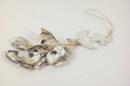 [A-021026] Schelpenketting hanger Anker met oesters Dangler Talaba