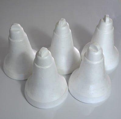 [A-019322] Kerstklok Kerstbel Styropor Piepschuim Isimo 16 cm