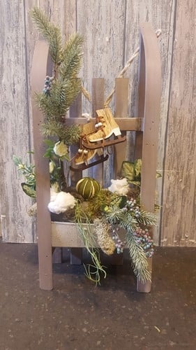 [A-014381] Houten Slee Grijs 21x51 cm per stuk