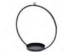 [A-023102] Metalen frame Ring Zwart 40 cm met steekschuimhouder