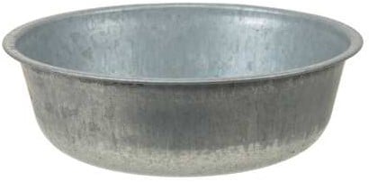 [A-023975] Zink Schaal Onderbord 22x7 cm