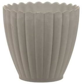 [A-023998] Bloempot Rond met ribbels 11x10.5 cm