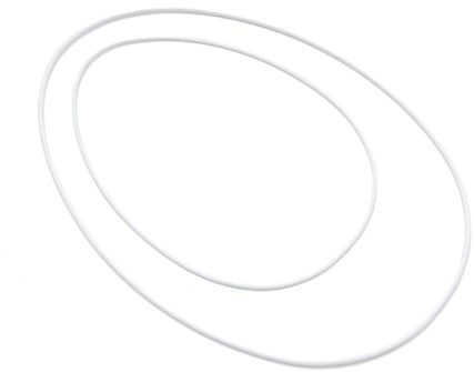 [A-024006] Metalen Frame Ei ring White hangend 24x35 cm