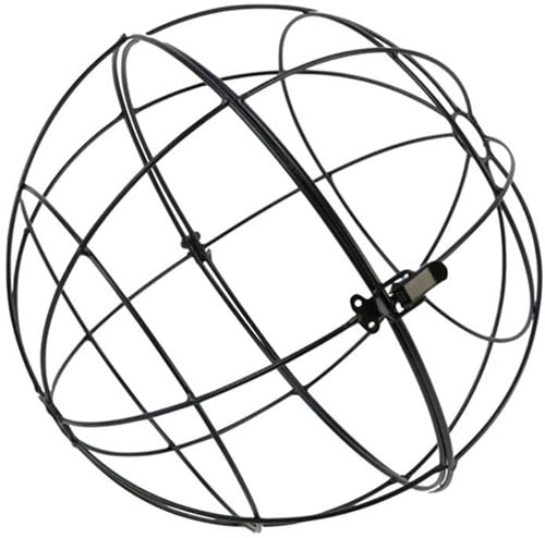 [A-024019] Metalen Frame Bal Globe Hanging Ball Zwart draadbal deze kan open 30 cm