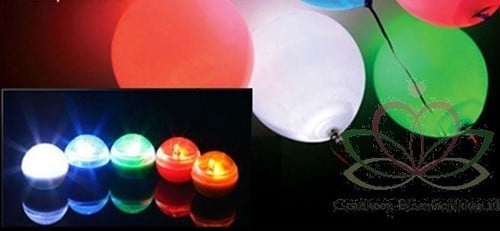 [A-011197] Onderwaterlichtje Waterproof Balletje Teal LED doos 12 stuks