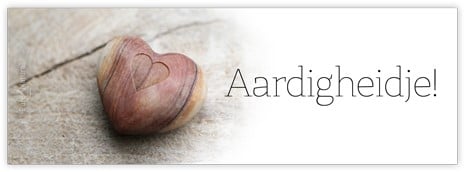 [A-012492] Bloemenkaartje Aardigheidje! kaartje voor bloemstukken en boeketten