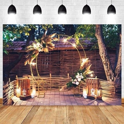 [A-023604] Backdrop Flowerwall polyester 300x200 cm