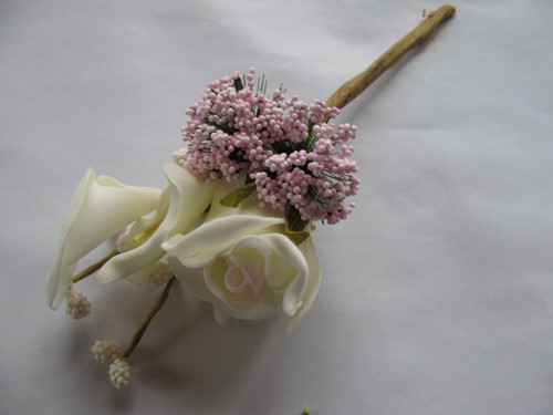 [A-009204] Maatwerk Corsage Calla Roos Cremeroze New Style Pick
