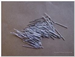 [A-002925] Steeknaalden etalagespeld kopspeld Zilver 25 gr kleinverpakking 