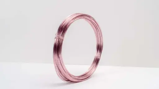 [A-007305] Aluminiumdraad 0201 Rose 1 mm rol 60 meter