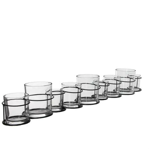 [A-012672] Glasrack met 9 vaasjes 73 cm 
