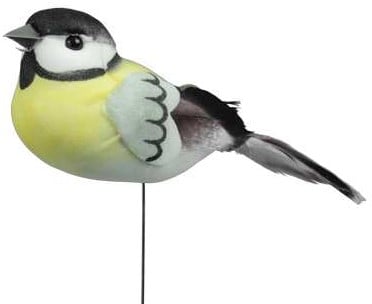 [A-023972] Vogeltje Yellow 8,5 cm doos 6 stuks