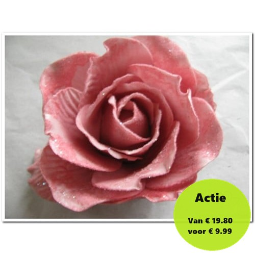 [A-008091] Foamroos Sophie Snow Old Pink 15 cm Doos 12 stuks