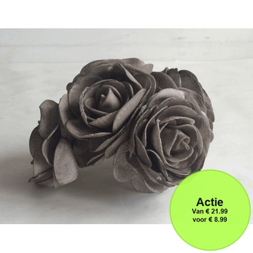 [A-015880] Ranonkels foam Warm Grey 6 cm doos 30 stuks