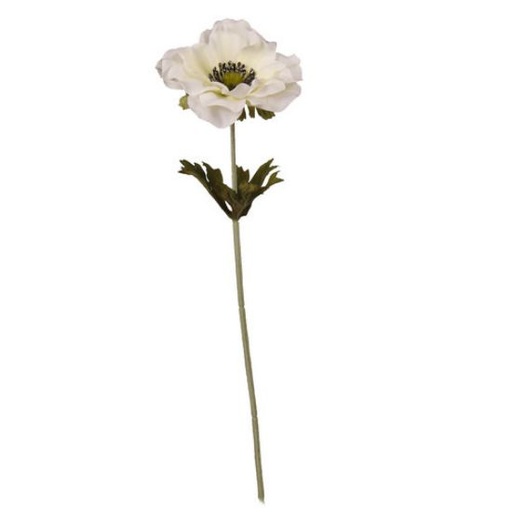 [A-017212] Anemoon Witte Zijdenbloem 37 cm per stuk