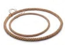 [A-022101] Krans Ring Rope omwikkeld met touw 50 cm per stuk