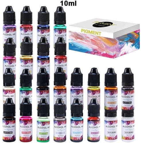 [A-024177] Pigment Resin Alcohol inkt kleurstof Purplish Rood