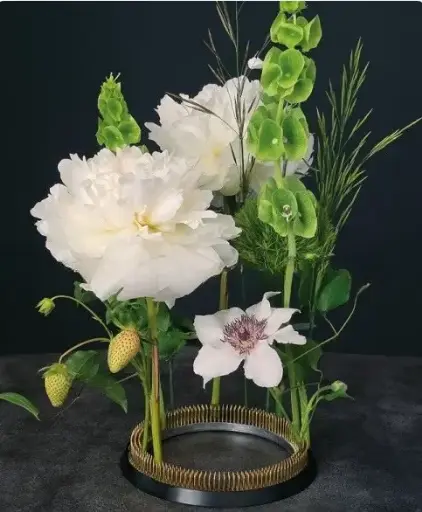 [A-027758] Bloemensteekbol Kenzan Fakirbed Ikebana Kenzan ring 150 360 messing naalden per stuk