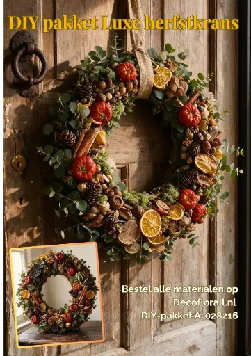 [A-028216] DIY Luxe geurende herfstkrans Stel zelf je pakket samen